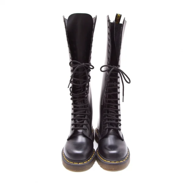 ドクターマーチンDr.Martens レザー20ホールブーツ 黒UK4(23) (K-108838)