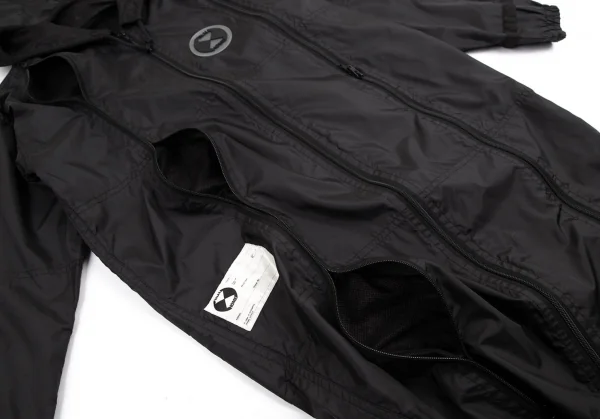 ファイナルホームFINAL HOME ジップデザインナイロンフーデッド