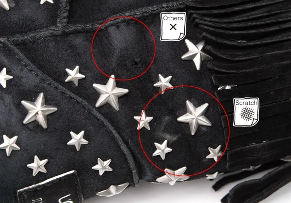 アグ×ジミーチュウUGG×JIMMY CHOO スタースタッズフリンジムートン