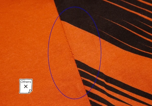 イッセイミヤケ メンISSEY MIYAKE MEN ギザギザラインプリントTシャツ