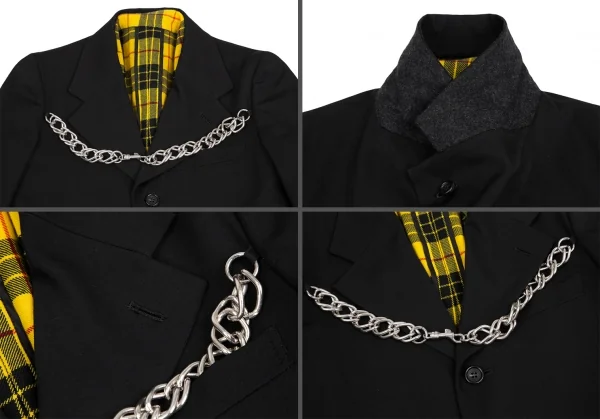 コムデギャルソンCOMME des GARCONS タータンチェックレイヤード