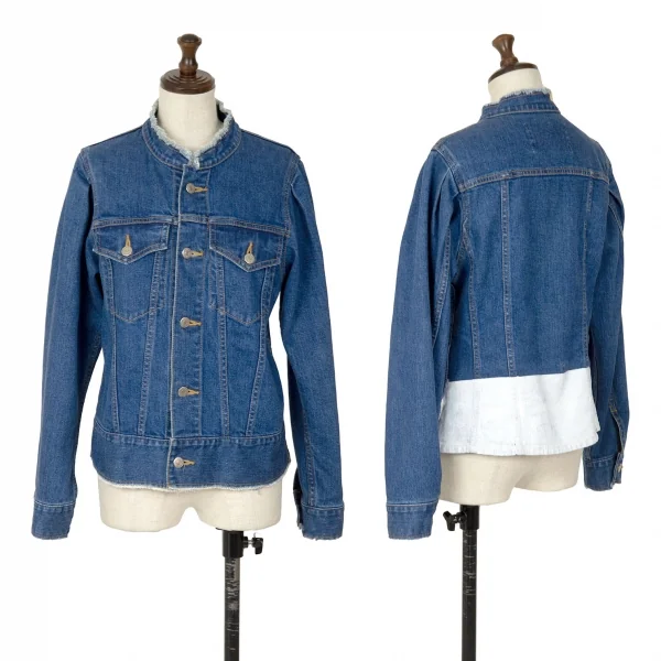 カバンドズッカCABANE de ZUCCA カットオフノーカラーペンキデニム