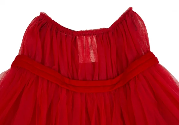 コムコム コムデギャルソンCOMME des GARCONSウールリボン装飾チュール