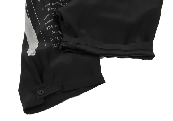 ヨウジヤマモトYohji Yamamoto collections デザイン画プリントシルク