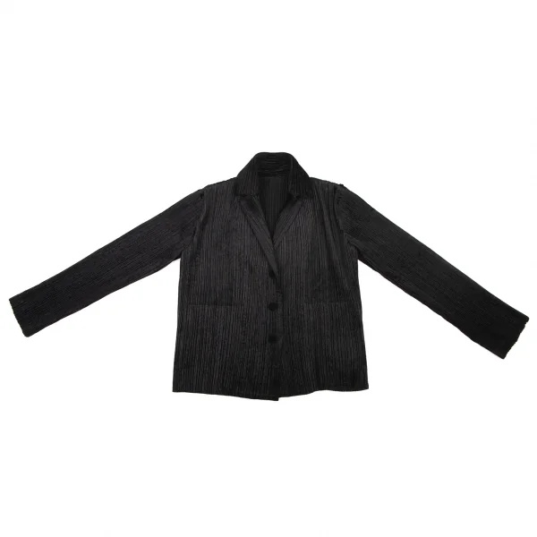イッセイミヤケ フェットISSEY MIYAKE FETE プリーツベロアジャケット