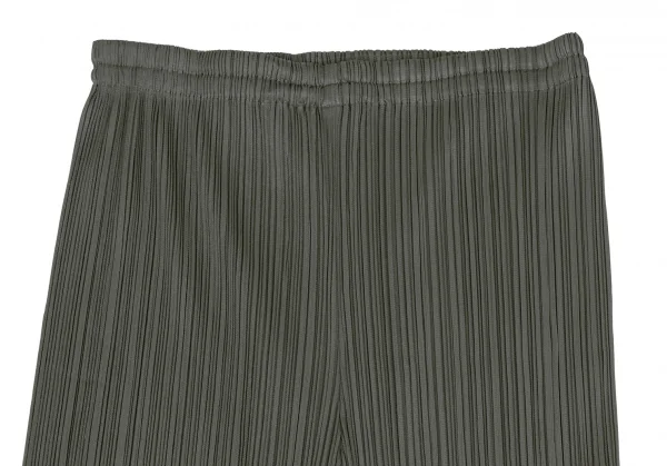 イッセイミヤケISSEY MIYAKE プリーツパンツ カーキL (K-135374)