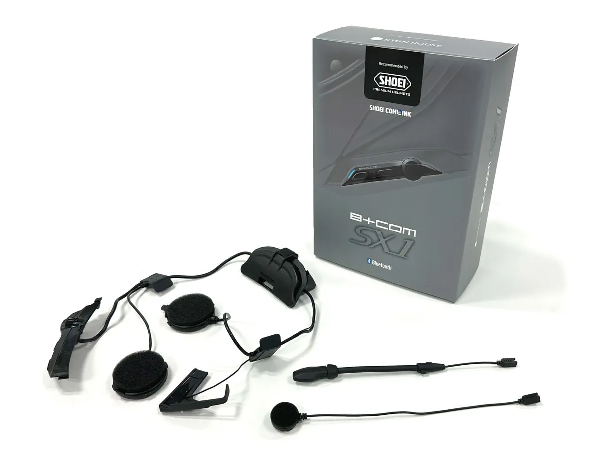 B+COMシリーズ新製品「B+COM SX1」4/19発売。SHOEI「NEOTEC3」「GT-Air