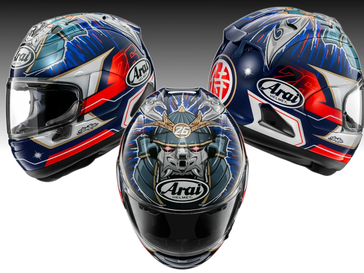 SHOGUN”の威厳に刮目せよ！ ARAI RX-7Xに新グラフィック「ペドロサ将軍