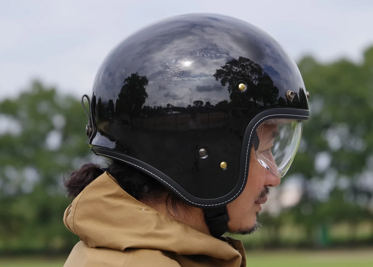 SHOEI J・O＋ インプレ】シールドはしっかり防風性アリ、クラシカル