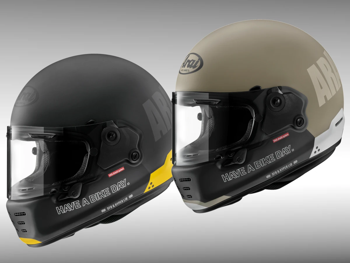 新製品】Arai ラパイドNEOに新グラフィック「HAVE A BIKEDAY」登場