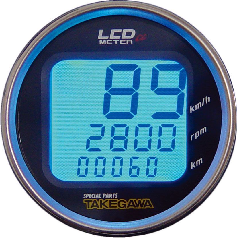 Webike | SP武川 SPタケガワ ラージLCDαスピード＆タコメーター (09-01