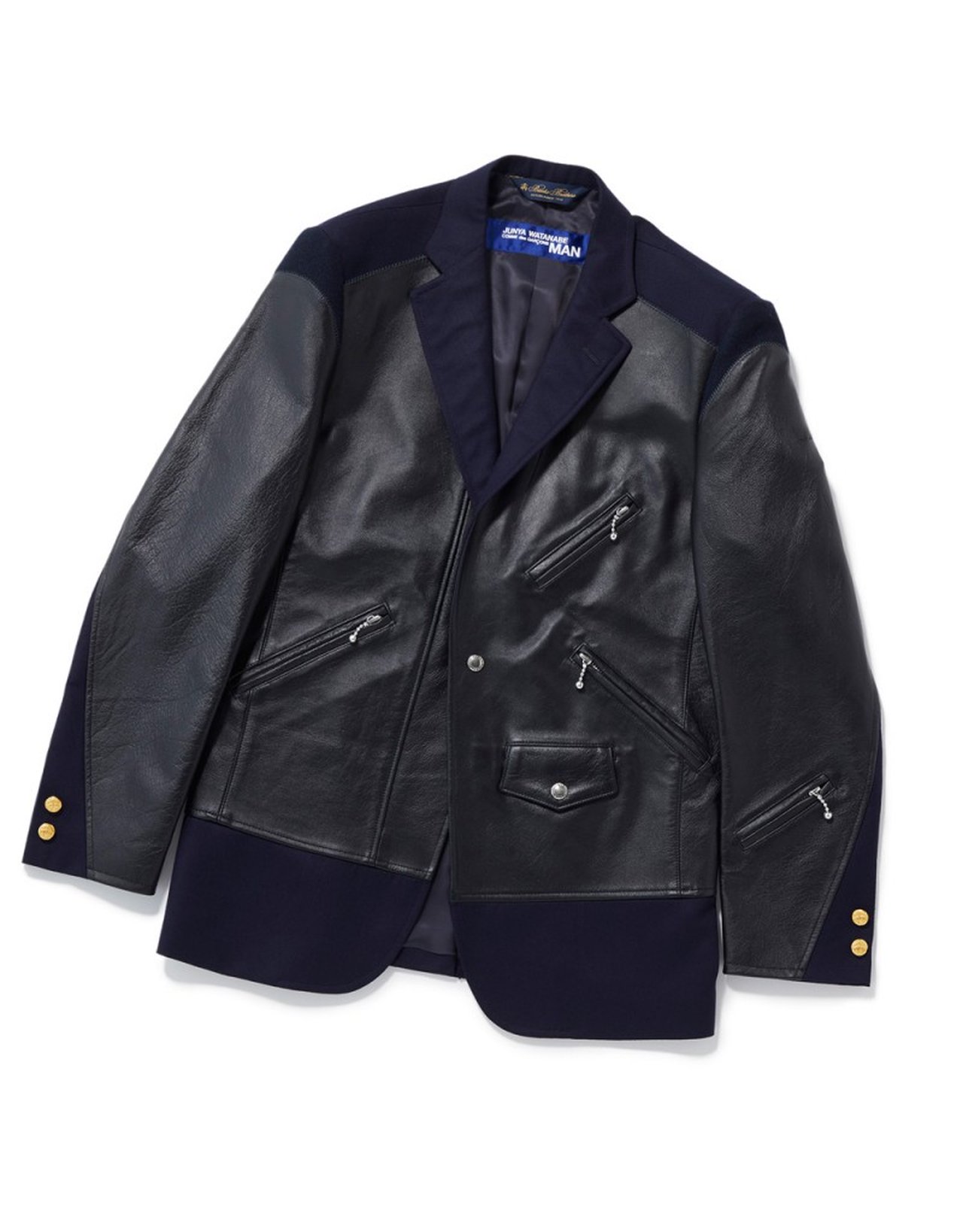 大人の男心をそそる2大アウター、ライダースと紺ブレがドッキング!? | UOMO