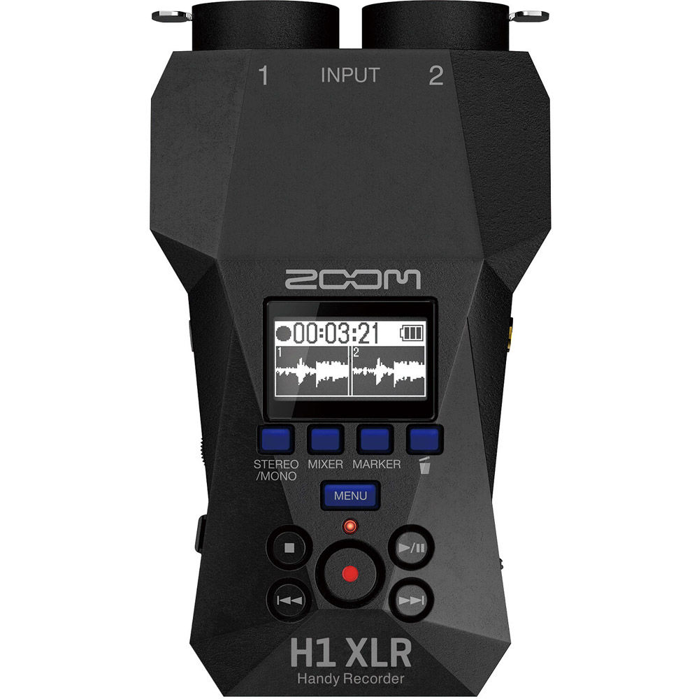 Zoom H1 XLR Portable Audio Recorder with 32-bit float recording
