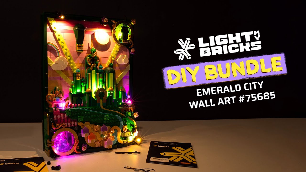 LEGO® Emerald City Wall Art #75685 DIY Light Bundle – CA
