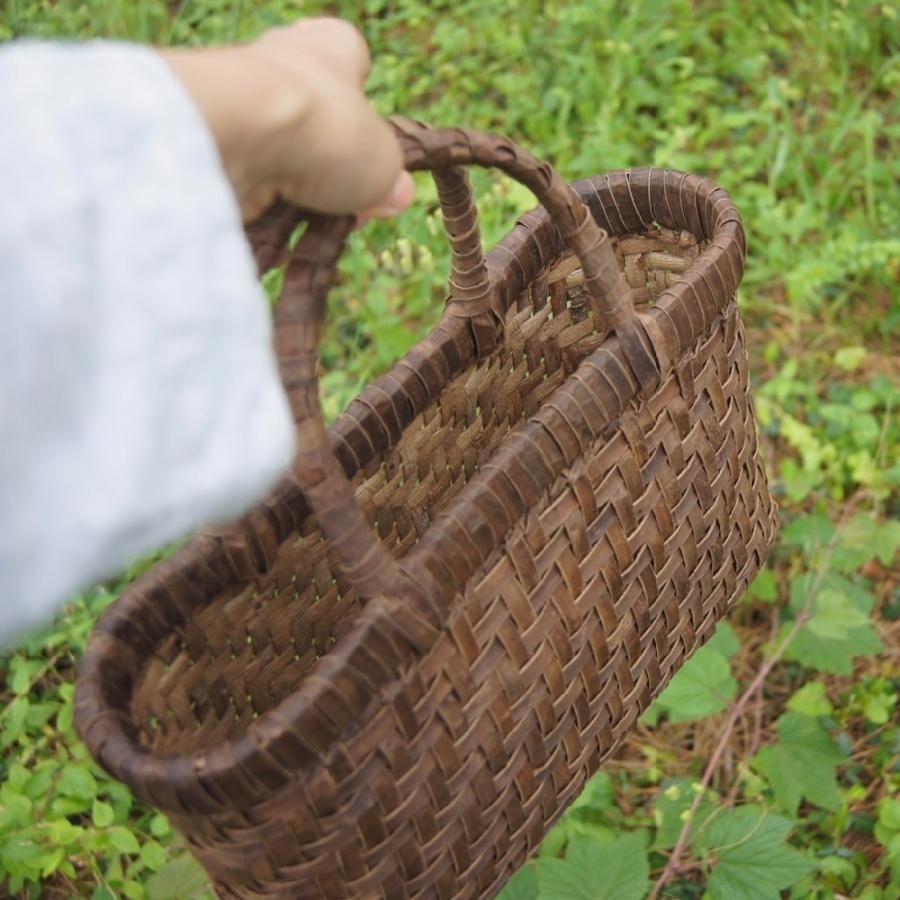 Kagocco Pepin くるみ籠バッグ (網代編み)