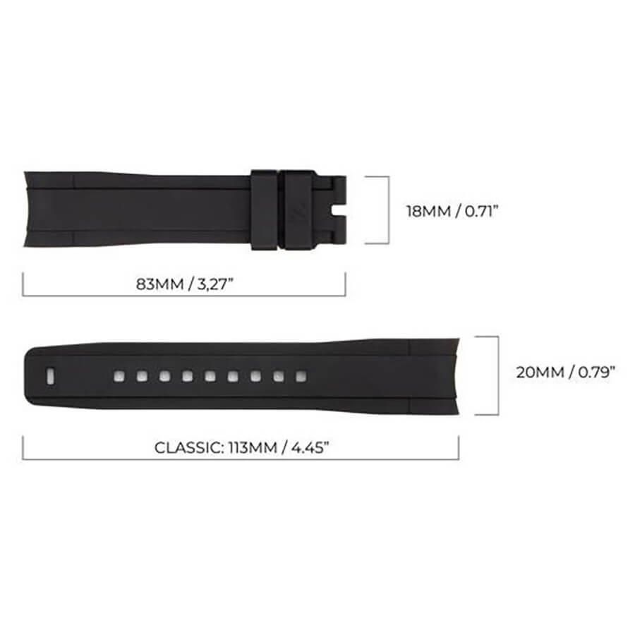 チューダー レンジャー用ラバーベルト/TUDOR Ranger【EBISU LEATHER