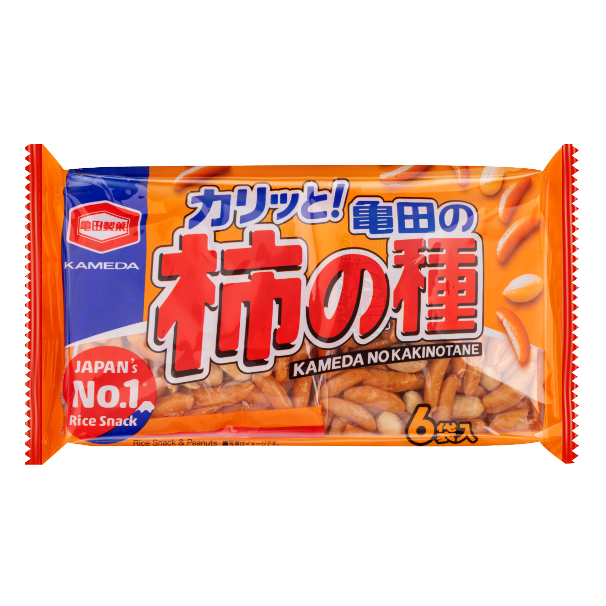 亀田 柿の種 6P 180 グラム - Weee!