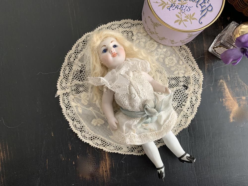 アンティーク ドール ビスクドール スリープ アンティーク ドール