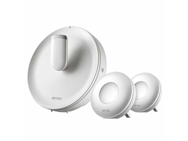 バッファロー、Wi-Fi新ブランド「connect」より親機1台＋専用中継機2台