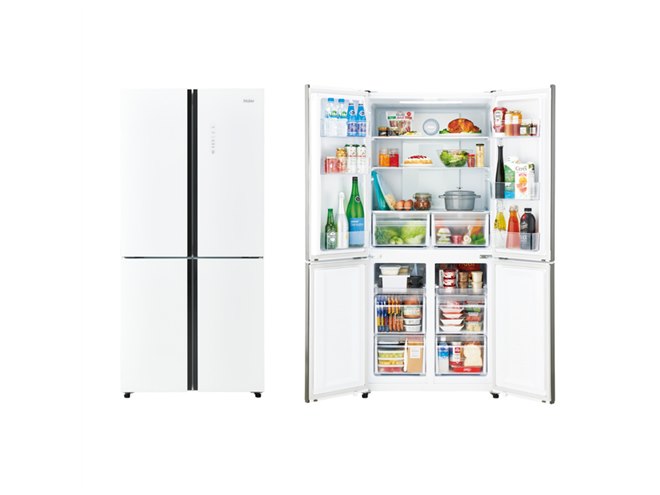 ハイアール、4ドア・フルフレンチの468L冷凍冷蔵庫「JR-NF468B