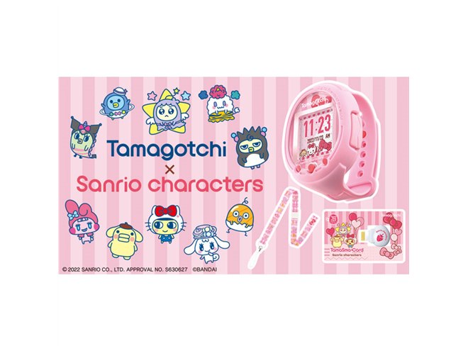 サンリオキャラクターズとコラボしたウェアラブル型「たまごっち