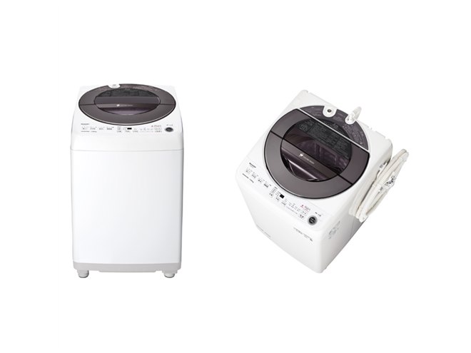 シャープ、黒カビを防ぐ「穴なし槽」採用のプラズマクラスター洗濯乾燥