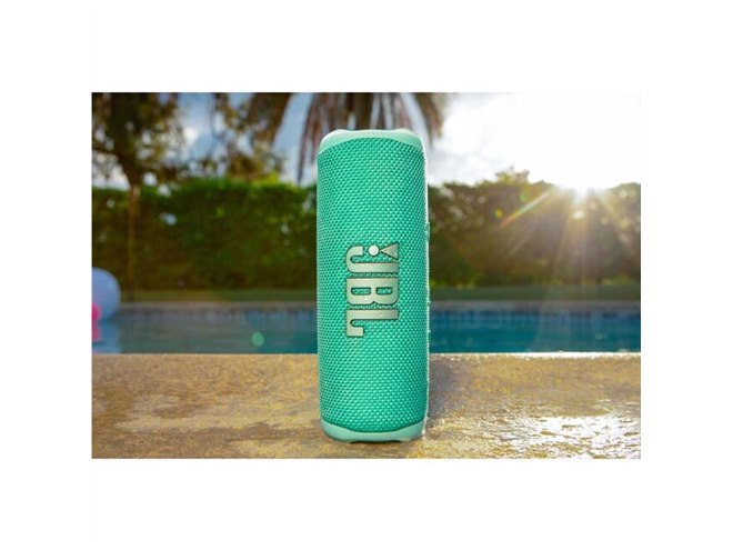 JBL、防水ポータブルBluetoothスピーカー「FLIP 6」に新色ティールを