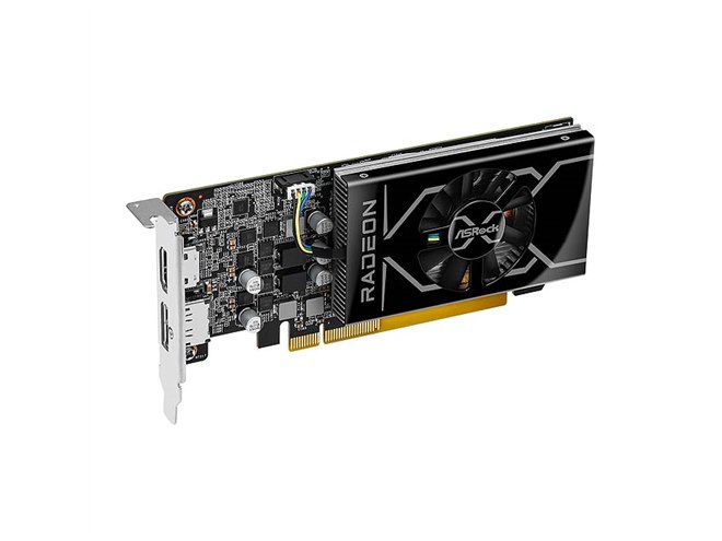 ASRock、「Radeon RX 6400」を搭載したロープロ対応ビデオカード