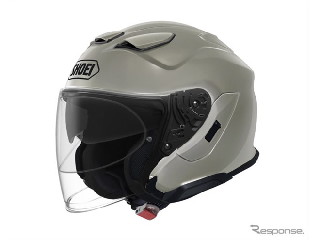 SHOEI、ジェットヘルメット『Jクルーズ3』に新カラー「チョークグレー