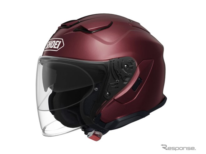 SHOEI、ジェットヘルメット『Jクルーズ3』に新カラー「チョークグレー