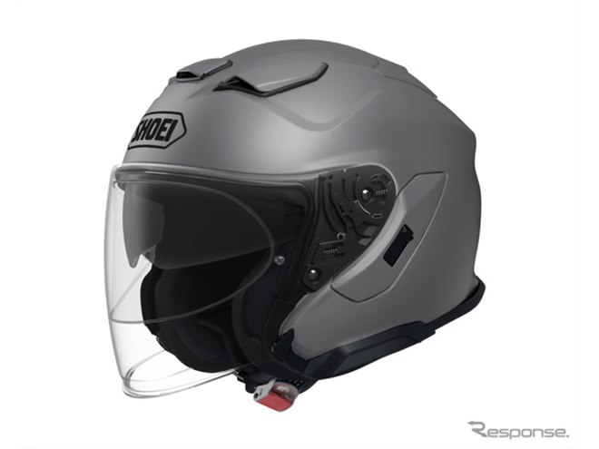 SHOEI、ジェットヘルメット『Jクルーズ3』に新カラー「チョークグレー