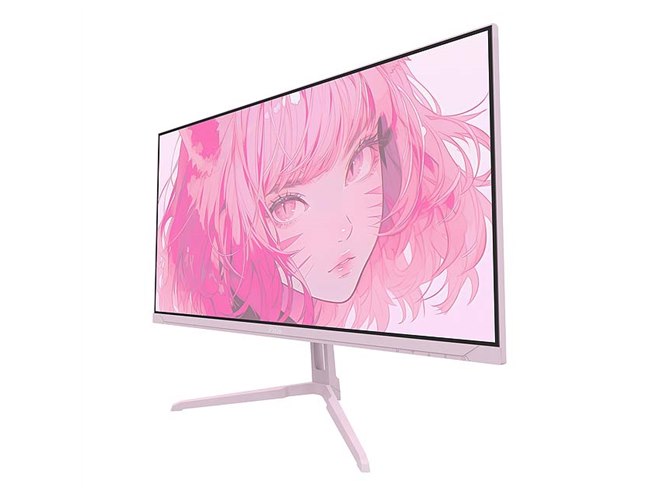 Pixio、23.8型ゲーミングモニターにパステルブルーとパステルピンクを