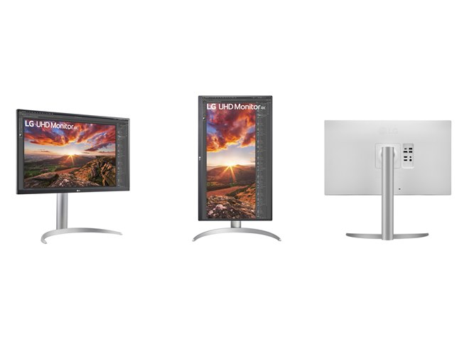 LG、31.5型4K webOS搭載モニター「32U721SA-W」と27型4Kモニター