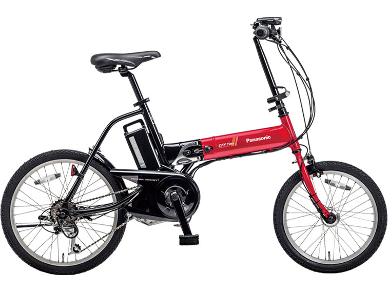 14】折りたたみ電動自転車Panasonic OFF TIME ワインレッド 公式】オフ