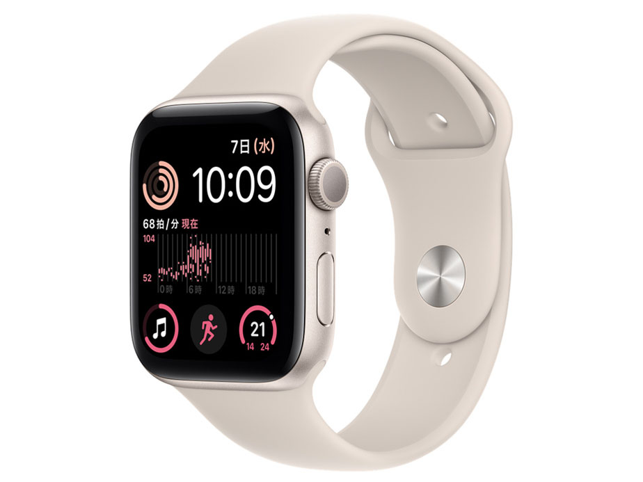 Apple Apple Watch SE 第2世代 GPSモデル 44mm MNJX3J/A [スターライト