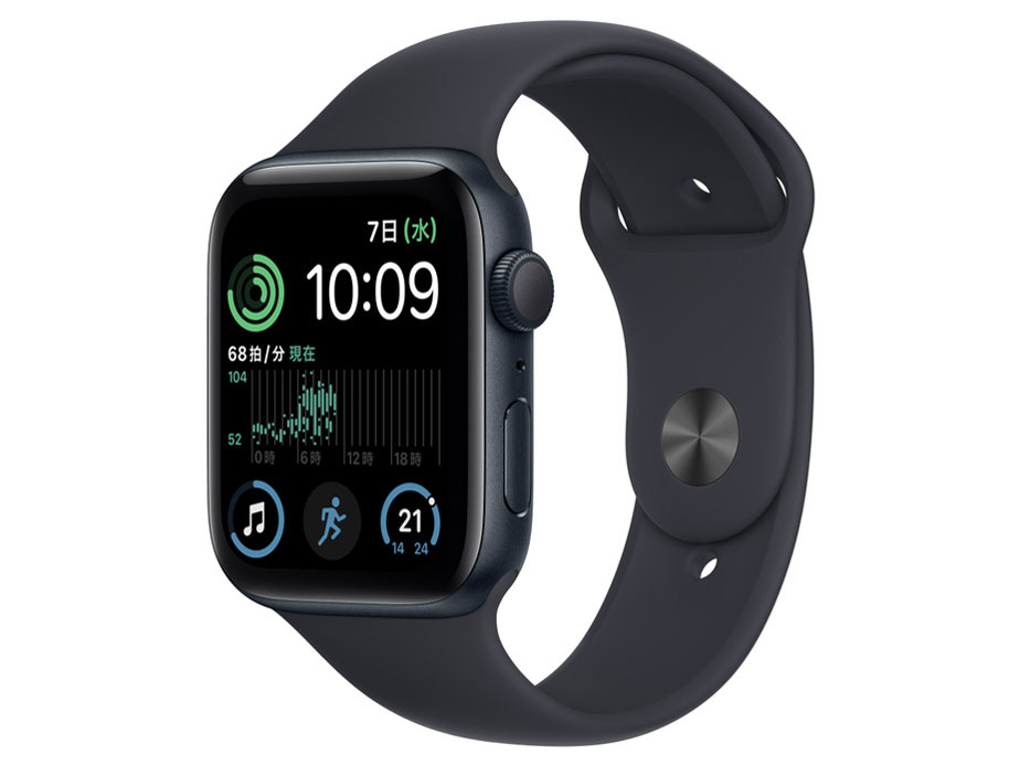 Apple Apple Watch SE 第2世代 GPSモデル 44mm MNK03J/A [ミッドナイト