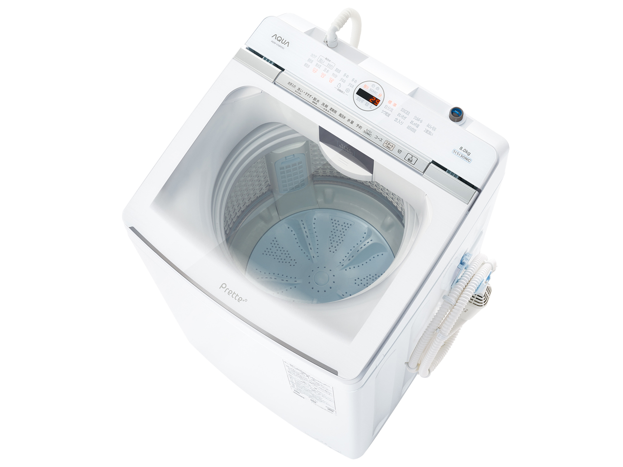 AQUA Prette plus AQW-VX8P-W [ホワイト] 価格比較 - 価格.com