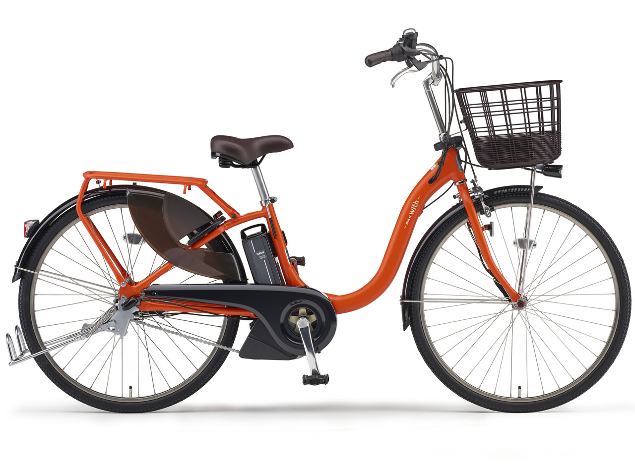 ヤマハ PAS With PA26W 2019年モデル [ビビッドマットオレンジ] + 専用