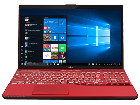 FMV LIFEBOOK AH53/D1 FMVA53D1R [ガーネットレッド]の製品画像 - 価格.com