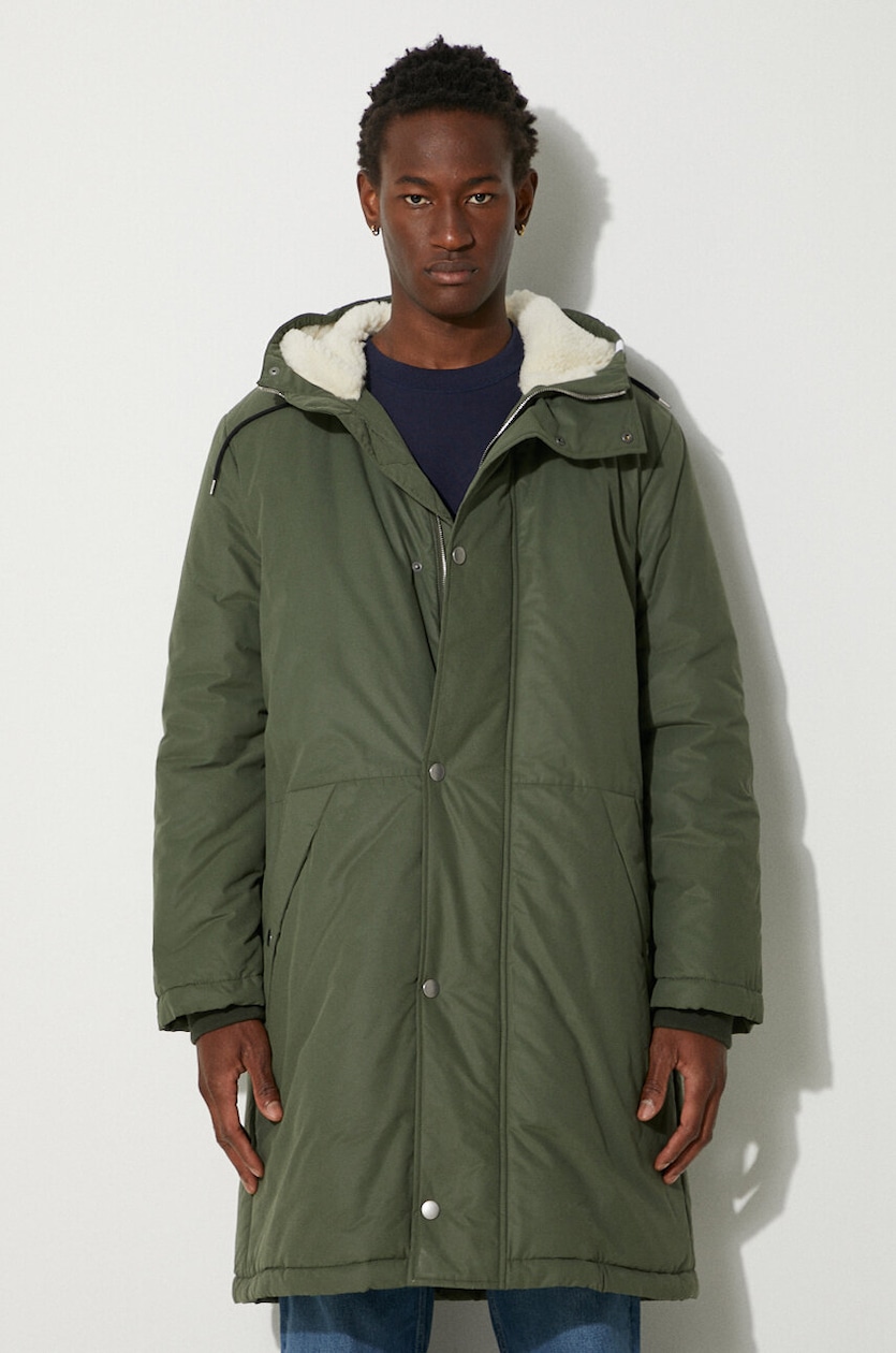A.P.C. jacket Parka Hector men's green color at PRM US