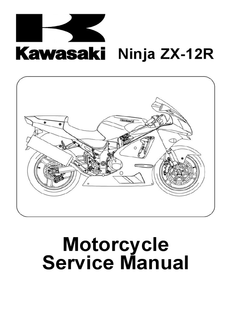 Kawasaki ZX 12r Zx1200 b1!3!02 A 04 Service Manual | PDF | Bearing
