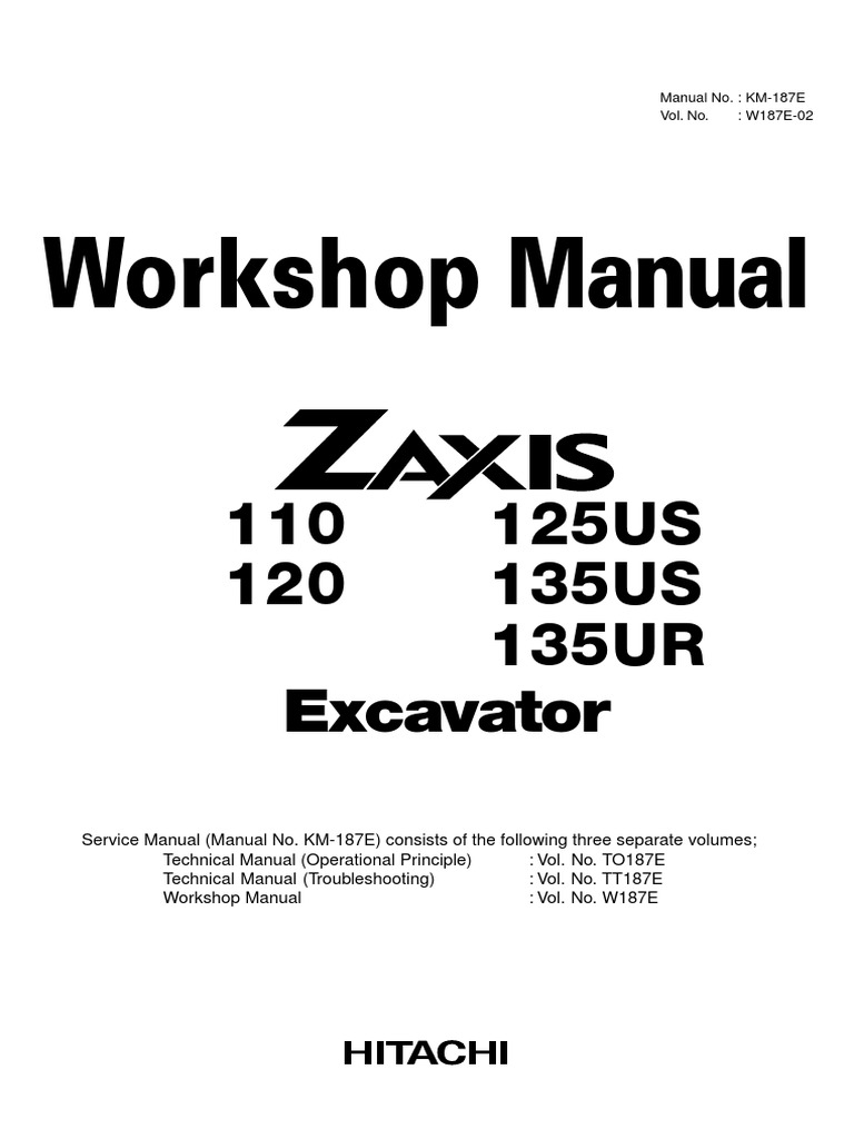 Zx135us Workshop Manual | PDF | Welding | Construction