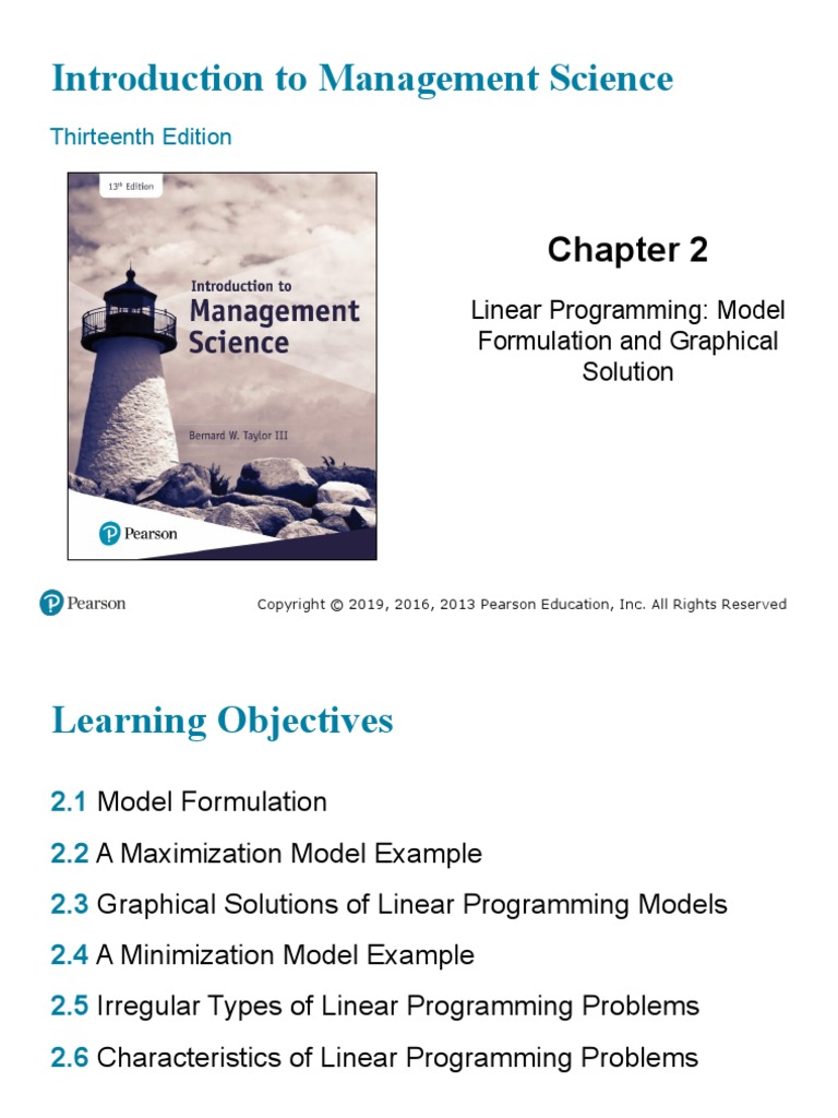 Introduction To Management Science: Thirteenth Edition | PDF