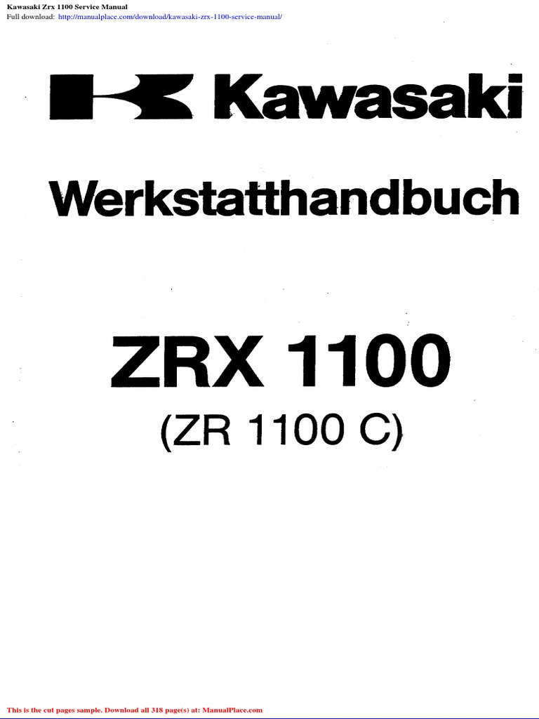 Kawasaki ZRX 1100 Service Manual | PDF