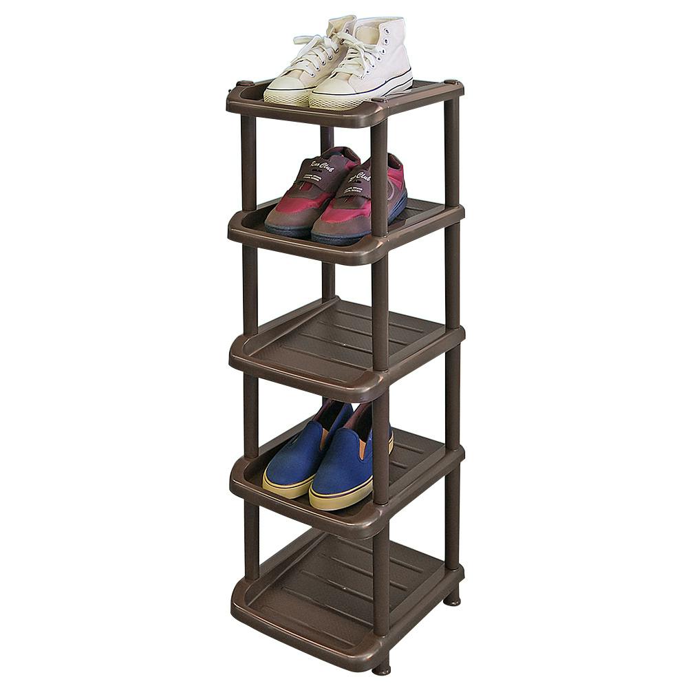 K.K KK K-シューズラック5段シングル (幅)30(奥行)31(高さ)90.3cm