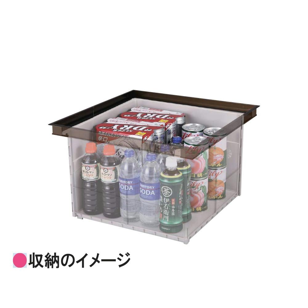 サヌキ ラクラク床下収納庫 浅型 460mm シルバー JANコード