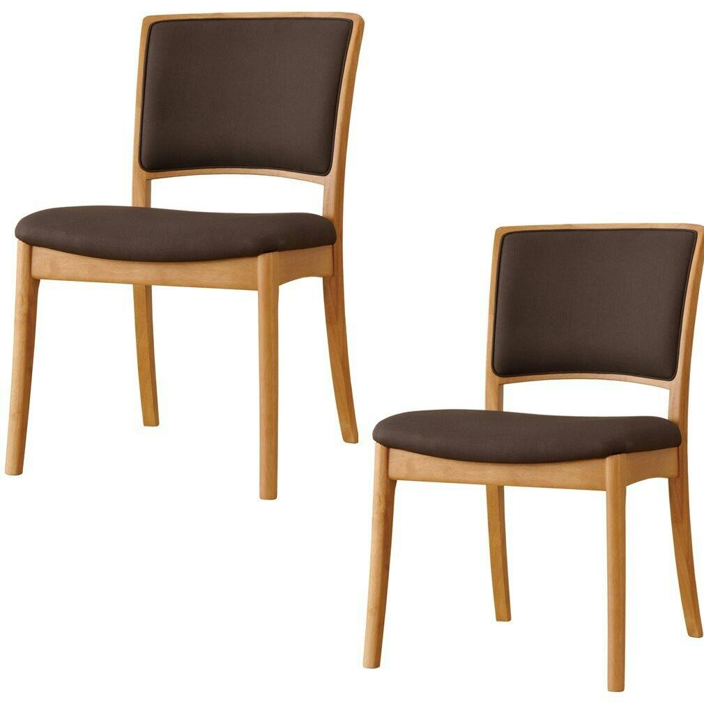 筑波産商 アルボル CCM4 081 ダイニングチェア 2脚 NA/FPBR ナチュラル