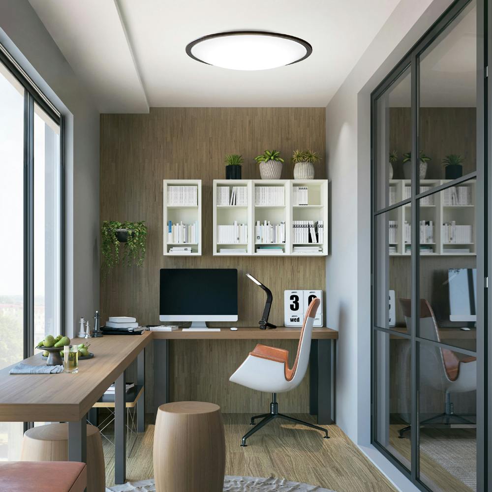 アイリスオーヤマ LEDシーリングライト 5.11 音声操作 ウッド8畳調色