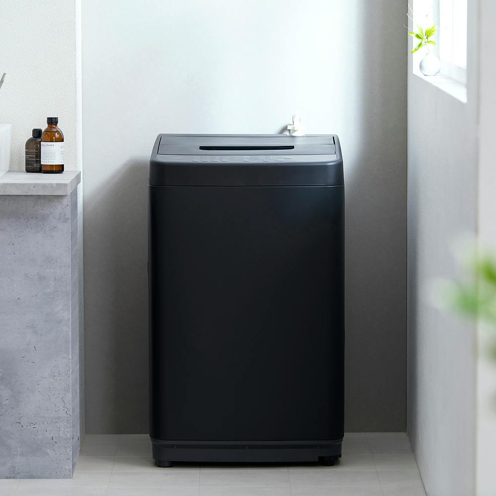 アイリスオーヤマ 全自動洗濯機 5.0kg IAW-T504-B ブラック 洗濯機