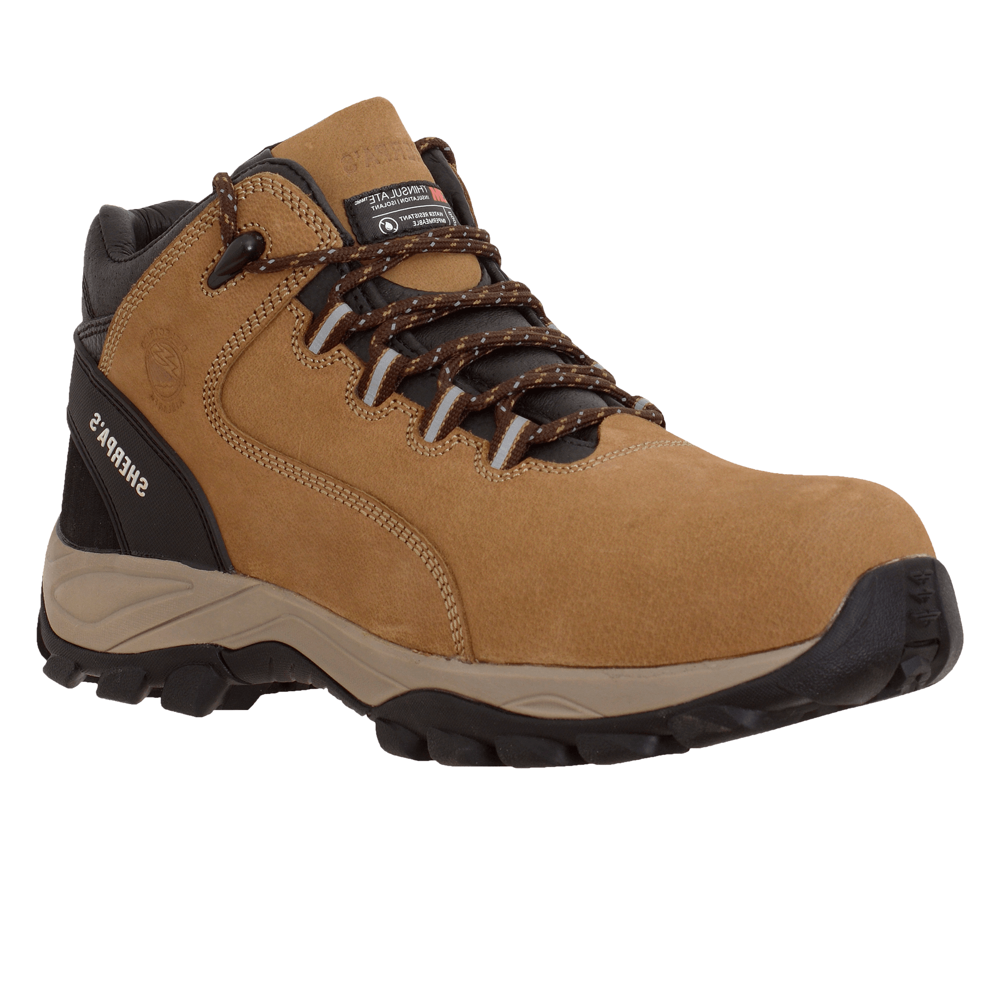 Botín de seguridad Sherpa's SH408DK (BEIGE Y CAFE) | Insuseg